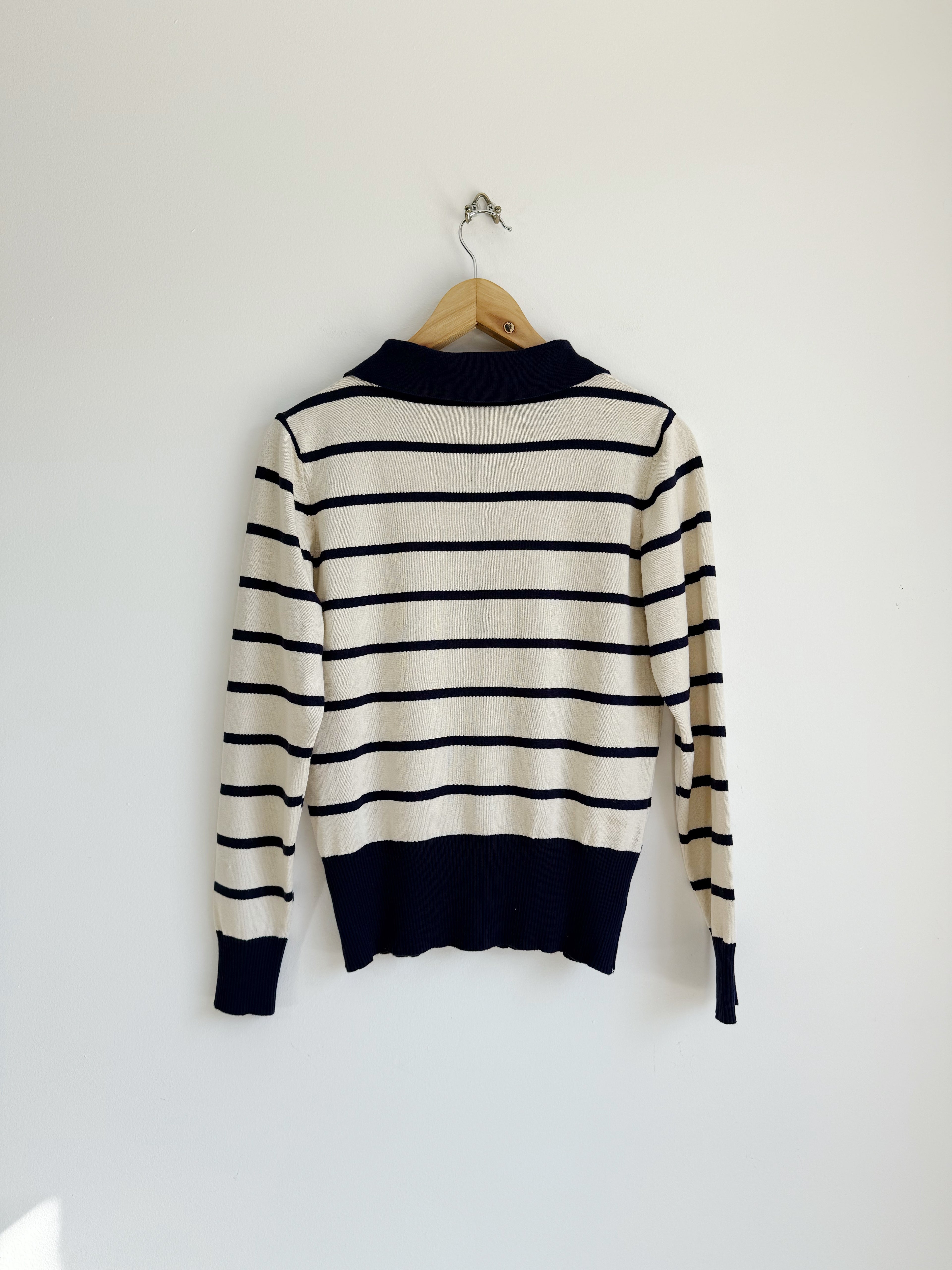 Sweater cuello piqué